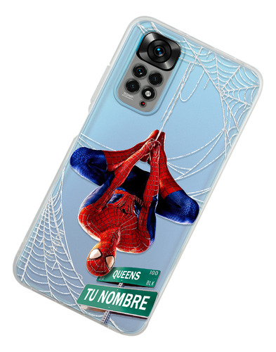 Funda Para Xiaomi Spiderman Tu Nombre Personalizado