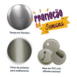 Insumos/ Suprimentos Para Boton 100 Pçs 3,5 Cm