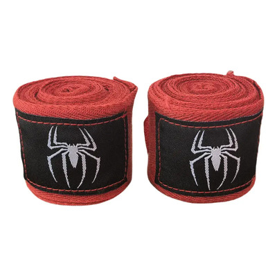 2pcs Vendas De Boxeo 5m Con Pegatinas Mágicas Muay Thai Mma Ufc Kickboxing Diseño De Araña Rojo Entrenamiento Elasticas Deportivas Mma 1 Par Vendas Gym Venda De Box Semielasticas Vendaje Deportivo | Envío gratis