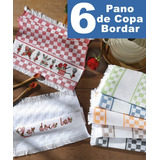 Semaninha Kit De 6 Pano De Prato Dohler Para Bordar Algodão