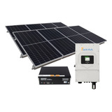 Kit Panel Solar Híbrido Cfe 1100kwh Bim Bat 5kwh Inv-8kw