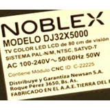 Tv Noblex Modelo Dj32x5000 Tv Color Led Lcd De 80 Cm De Visi
