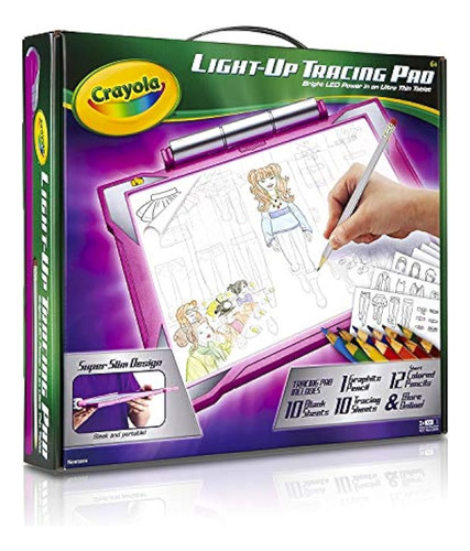 Crayola Light Up Tracing Pad Rosa, Regalos Para Niñas Y Niño