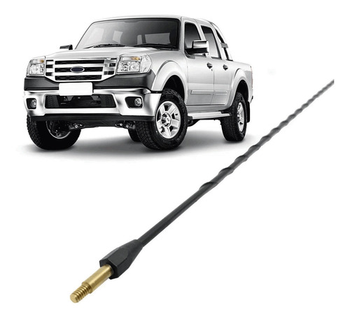 Haste Antena Preta Ford Ranger Ate 2012