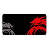 Mouse Pad Grande Xl 84x38cm Gamer Oficina Mouse Y Teclado Color Dragons