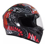 Casco R7 Abatible Unscarred Snake Rojo Mate Xl G430