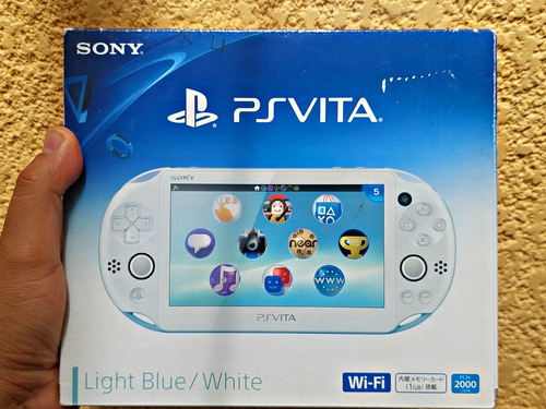 Consola Sony Ps Vita Slim Light Blue/ White 128gb+accesorios