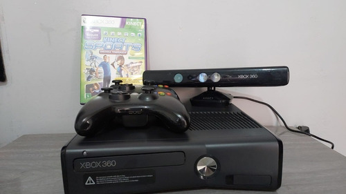 Xbox 360 Completo 2 Controles + Kinect + Jogo Original Desbl