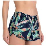 Shortinho Sunset Folhagem Moda Praia Short Feminino She Mash