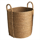 Cesto Canasto Seagrass 27cm Organizador Lavado Baño Deco