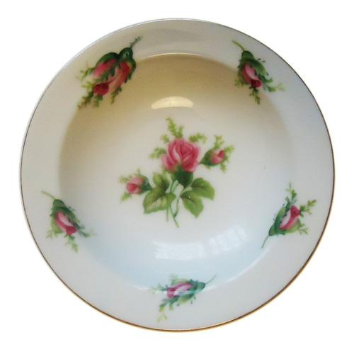 Plato De Porcelana Japonés Wild Rose Antiguo