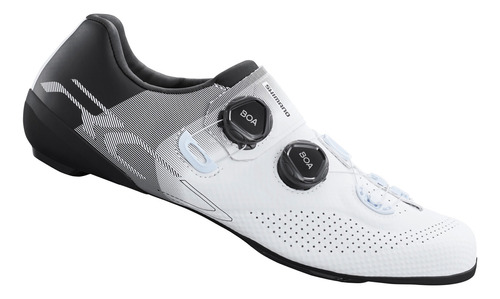 Zapatillas Shimano Rc702 Bici Ruta Carbon Boa Blanc - Celero