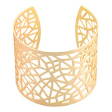 Pulseras Mujer Brazalete Oro Plata Ajustable S Luckyly Diámetro 9  