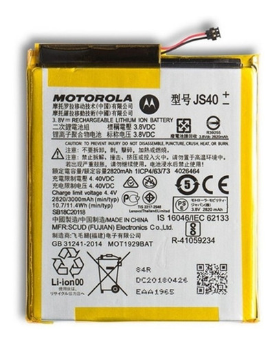 Bateria Moto Z3 Play Xt1929 Js40  Motorola Original Nuevo