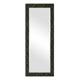 Espelho De Luxo Preto Com Dourado 63x163 Para Corpo,decor