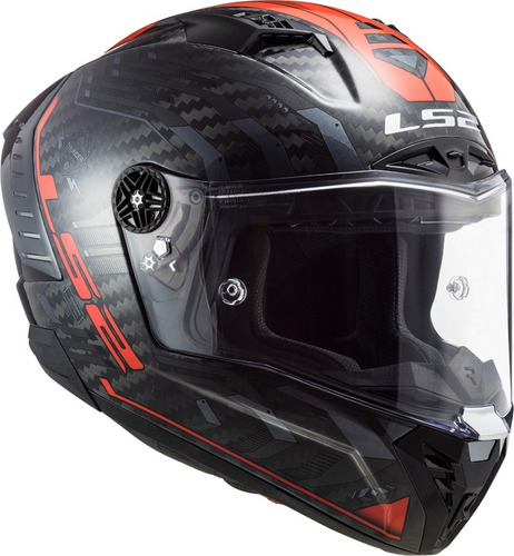 Casco Ls2 805 Thunder Carbono Rojo Gris L - Bondio