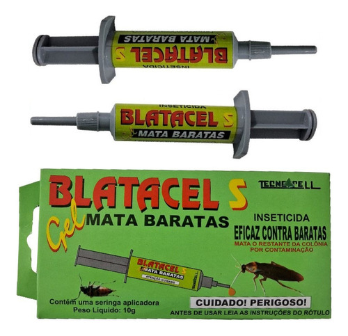 2 Blatacel Veneno Isca Inseticida Em Gel Mata Baratas 10g 