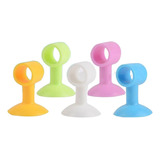 5pcs Suction Cup Type Door Stopper Silicone Door Handle Sil.