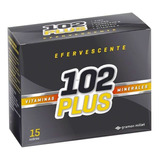 102 Plus Efervescente Vitaminas Minerales 15 Sobres Original