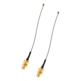 2pcs Antena Rp Sma Hembra A Ipex Pigtail Cable Conector