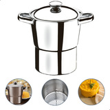 Cuscuzeira De Inox 16cm 2l Brinox Cuzcuz Nordestino Original