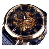 Reloj Mecánico Luminoso De Cuero Forsining 5127