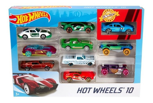 Hot Wheels Die Cast Paquete De 10 Autos Diferentes Modelos