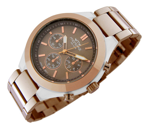 Reloj Montreal Hombre Ml1269 Malla Acero Caja Plástica