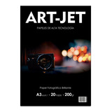 Resma A3 Foto Glossy Brillante 20hs 200g Fotografico Art-jet