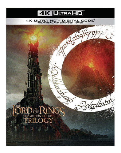 4k Ultra Hd Blu-ray Lord Of The Rings / El Señor De Los Anillos Trilogia Extendida