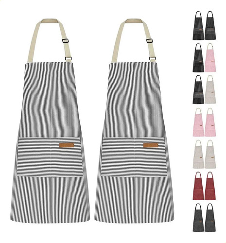 Tiri 2 Piezas Mandiles Delantal Cocina Chef Multiusos K 1l