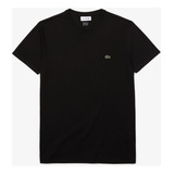 Playera Lacoste Basica Elegante Negro Logo Lateral 7 Dias