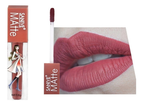 Labial Lip Gloss Matte *saniye* Modelo L118 Varios Tonos