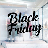 Adesivo Black Friday Para Lojas Vitrine Parede Cor Preto