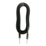 Cable Plug-plug P/ Guitarra Electrica Electroacustica Bajo Color Negro