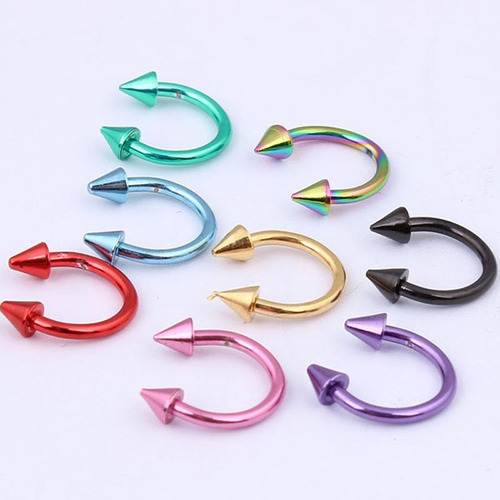 Piercing Para Nariz Falso Simulador De Arete Septum Colores