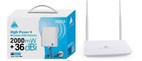 Kit Wifi Router Melon R658u Y Antena Melon N519 Wifi Usb