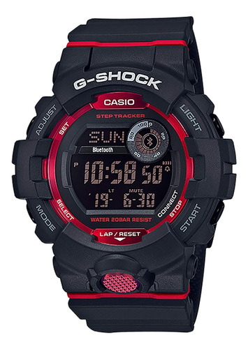 Reloj Casio G-shock Gbd800-1 Bluetooth G-squad Para Hombre, 