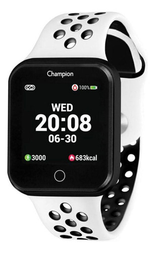 Relógio Champion Pulseira Branca Smartwatch - Ch50006k