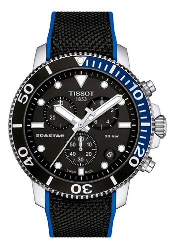 Reloj Tissot Seastar 1000 Chronograph Negra