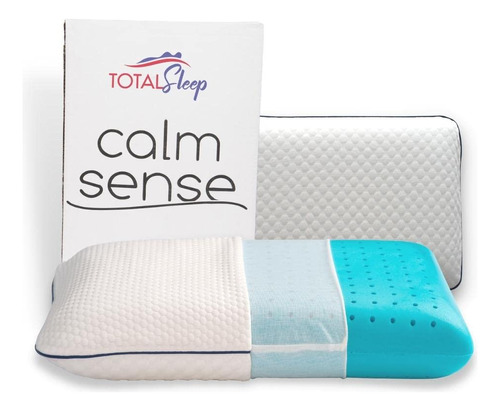 Total Sleep Almohada De Cama De Enfriamiento Doble, Espuma 