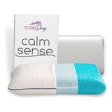 Total Sleep Almohada De Cama De Enfriamiento Doble, Espuma 