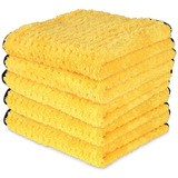 Líquido Amarillo X Xtreme Felpa Waffle Weave Microfibra Deta