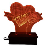 Luminária Led, Namorados, Presente, Amor, Decoração, Abajur