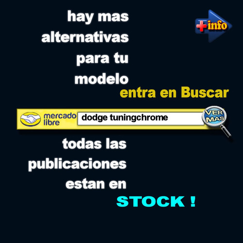 Insignia Metalica Logo Dodge 8.3 X 9 Negra C/3m Tuningchrome Foto 5