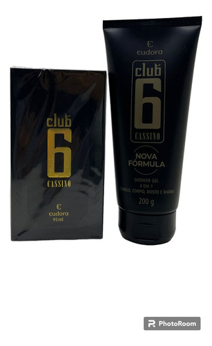 Kit Eudora Club 6 Cassino Colônia + Shower Gel Presente