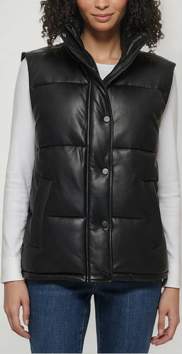 Chaleco Marc New York Mujer Piel Sintetica Puffer
