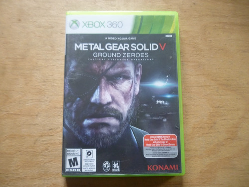 Metal Gear V Groud Zeroes Xbox 360