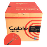 Bobina Cable Utp Cat 5e 100% Cobre Exterior Cygnus 305mts