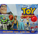 Toy Story4 Set Woody Buzz Jessie Bo Peep Forky 5pzas Juguete